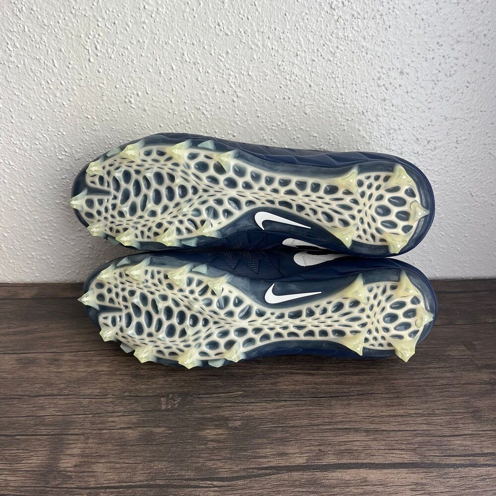 NEW Nike Alpha Menace Pro Low TD College Navy White Football Cleats Men’s 15 - Picture 7 of 10